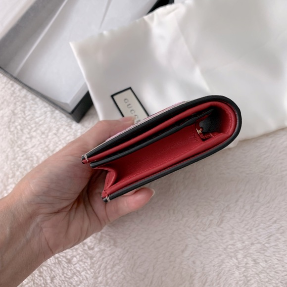 NWT Authentic Gucci Embroidery Dog Mini Wallet - Picture 5 of 10